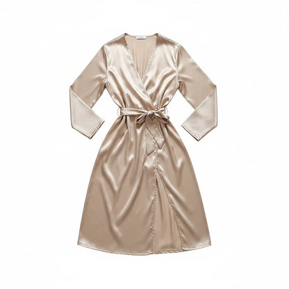 Peignoir Satin Femme Élégante