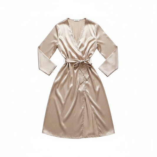 Peignoir Satin Femme Élégante