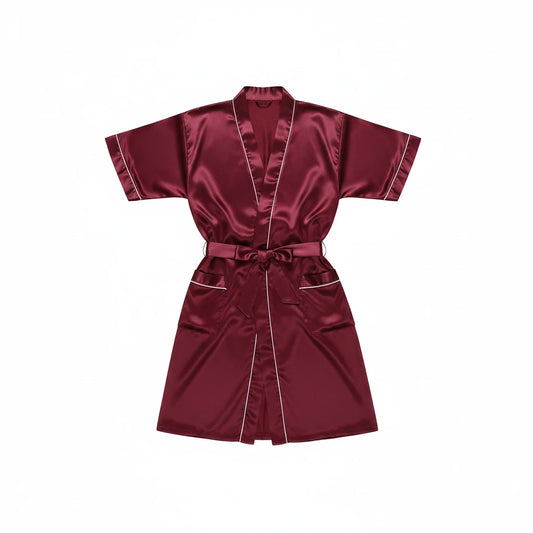 Peignoir Homme Satin Soie Kimono Confort Luxe