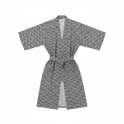 Peignoir Homme Coton Doux Style Samouraï