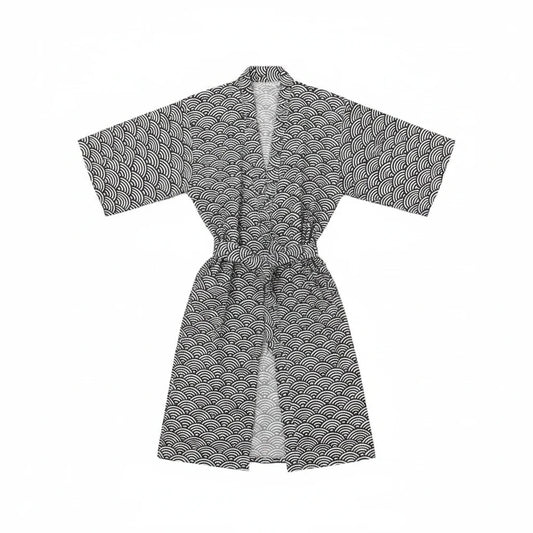 Peignoir Homme Coton Doux Style Samouraï