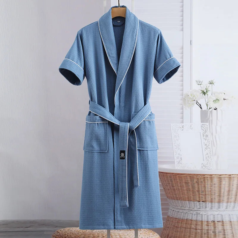 Robe de Chambre Gaze de Coton Légère pour l'Été