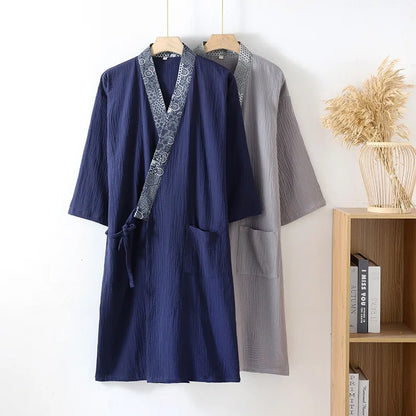Peignoir Homme Coton Fin Respirant