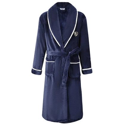 Robe Kimono Homme Flanelle Épaisse Hiver