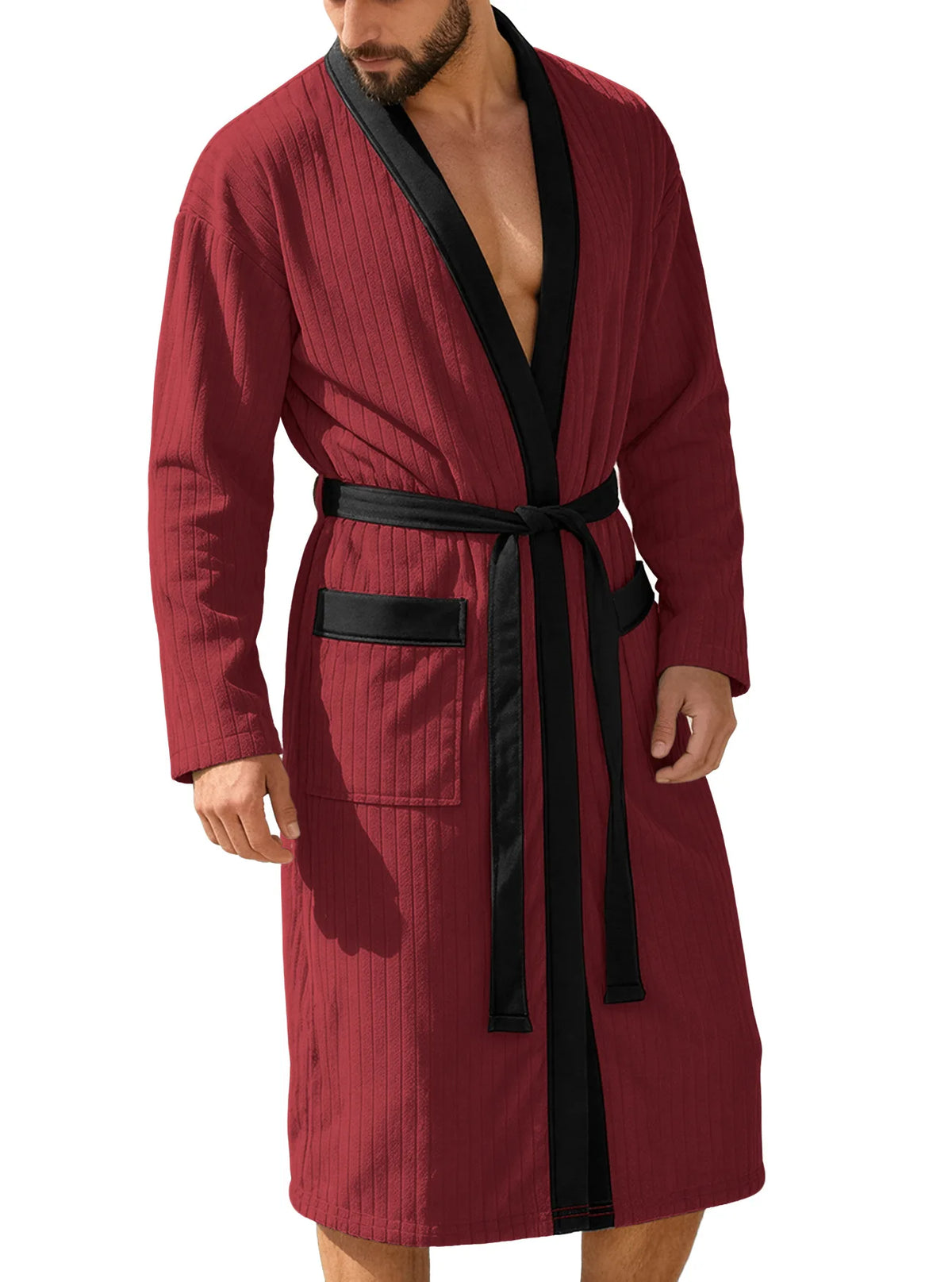 Ceinture Longue Douce pour Peignoir Homme