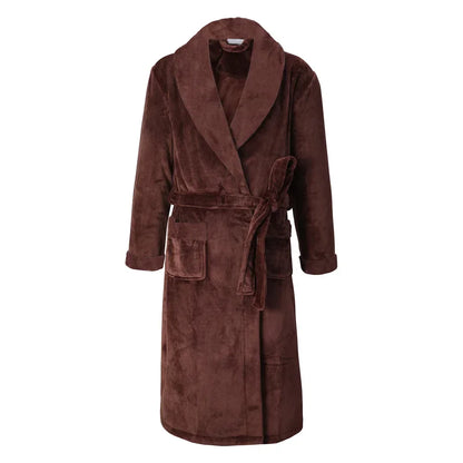 Robe Kimono Homme Flanelle Épaisse Hiver
