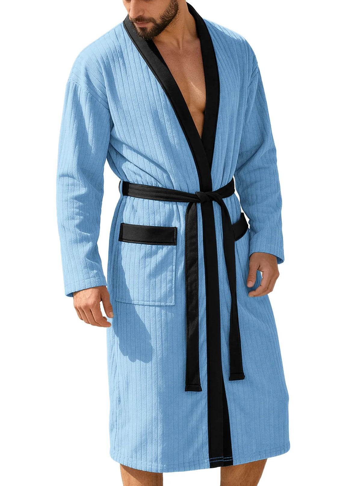 Ceinture Longue Douce pour Peignoir Homme