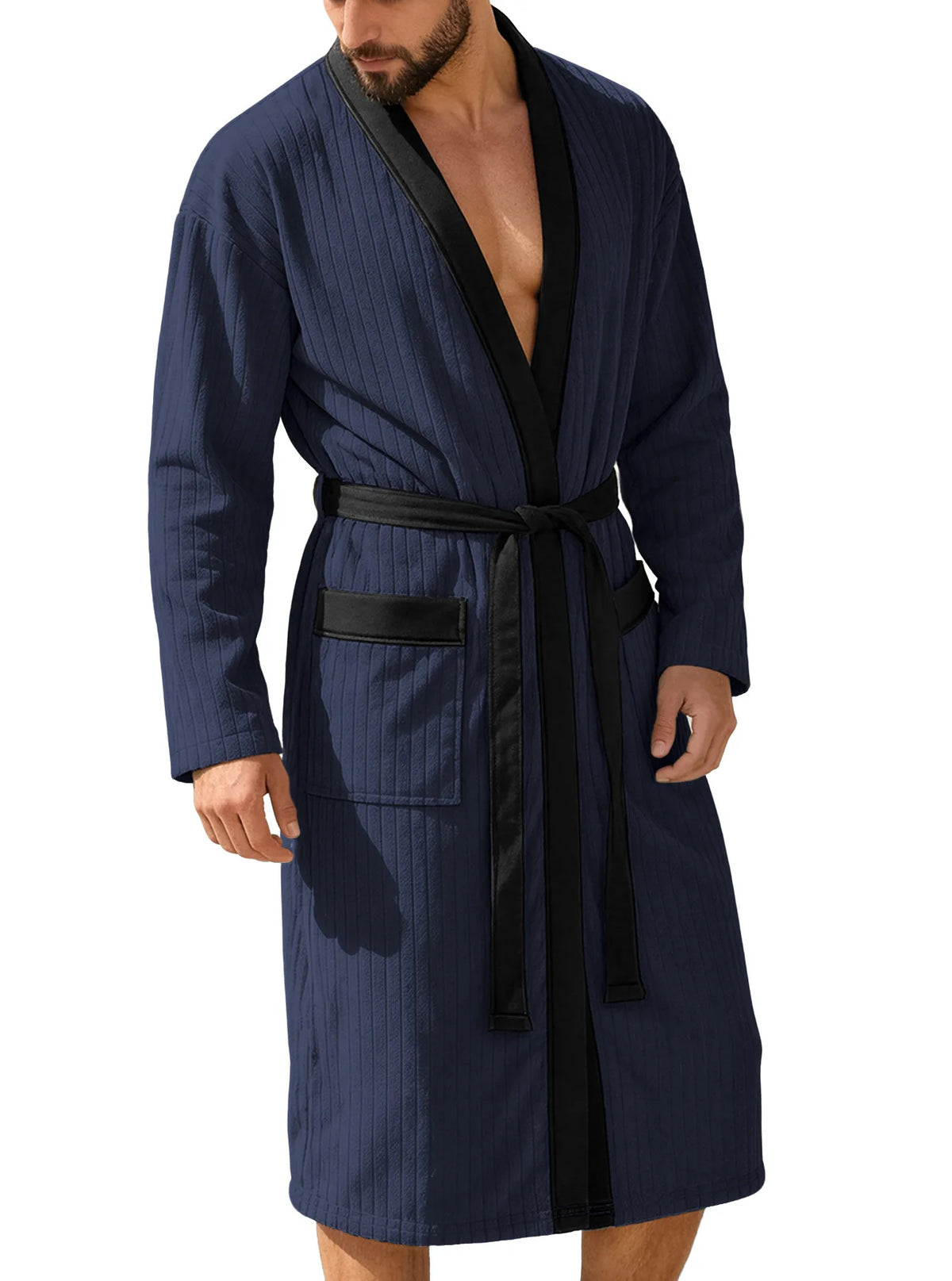 Ceinture Longue Douce pour Peignoir Homme