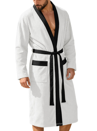 Ceinture Longue Douce pour Peignoir Homme