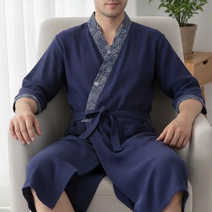 Peignoir Homme Coton Fin Respirant