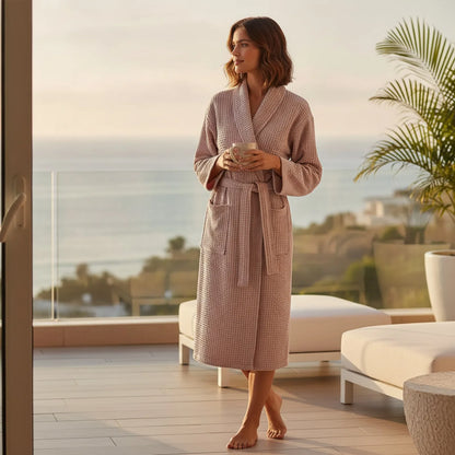 Peignoir Long Coton Style Yukata Femme