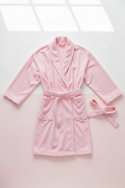 Peignoir Long Flanelle Jacquard - Chaleur & Douceur