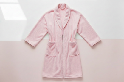 Peignoir Long Flanelle Jacquard - Chaleur & Douceur